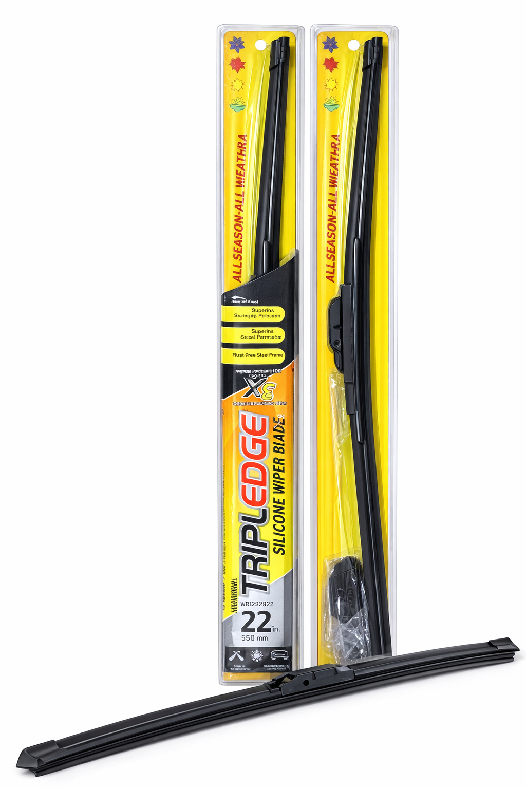 TriplEdge Premium Silicone Wiper Blade - 20,22,28