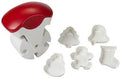 Christmas Cookie Mold Set – 3D Cookie Cutters (Tree, Bell, Hat, Shoes, Santa) | DIY Baking Molds for Cookies & Cakes