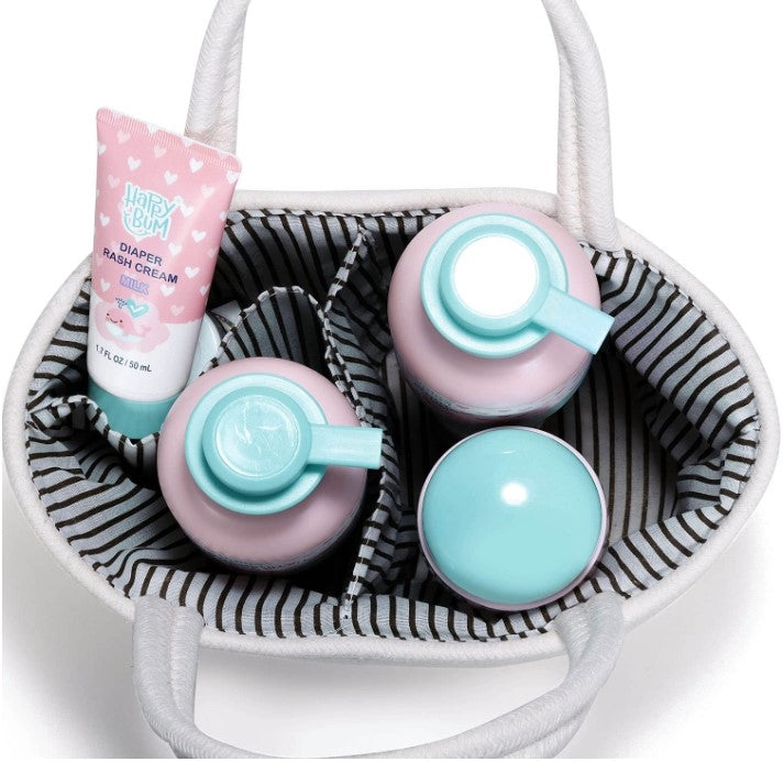 HAPPY BUM Baby Bath Gift Set for Girl or Boy, 5 Pcs