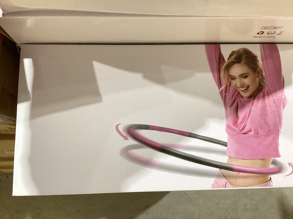Fitness Hula Hoop for Adults – Weighted Exercise Hoop for Waist Slimming, Core Workout & Home Fitness