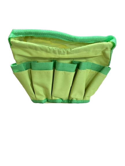 Kids Utility Tool Belt – Adjustable Gardening & Activity Waist Pouch with Multi Pockets (Pink & Green)