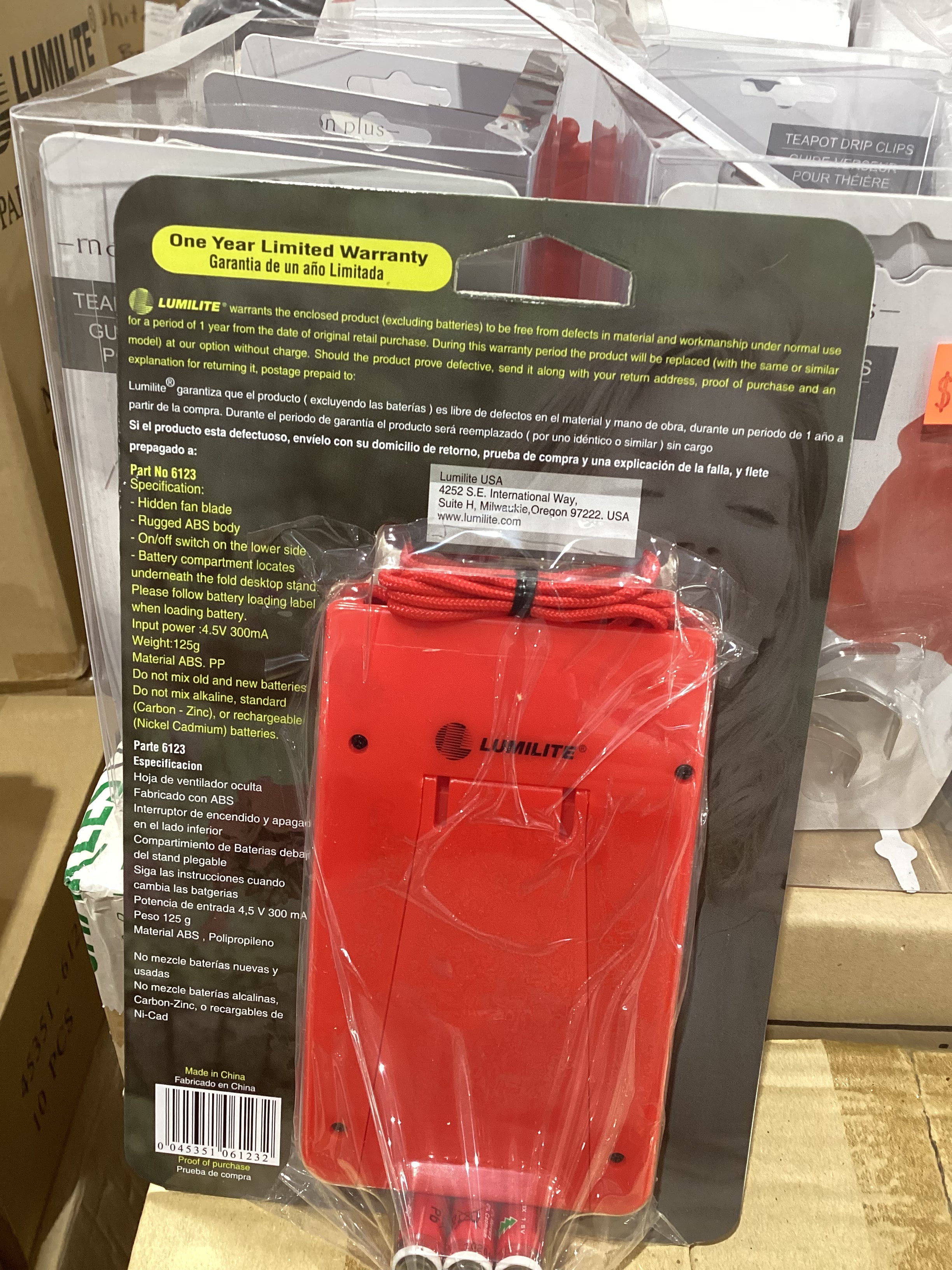 LumiLite SlimCool Portable Neck Fan – Hands-Free Personal Cooling Fan with Necklace Strap (Battery Operated)