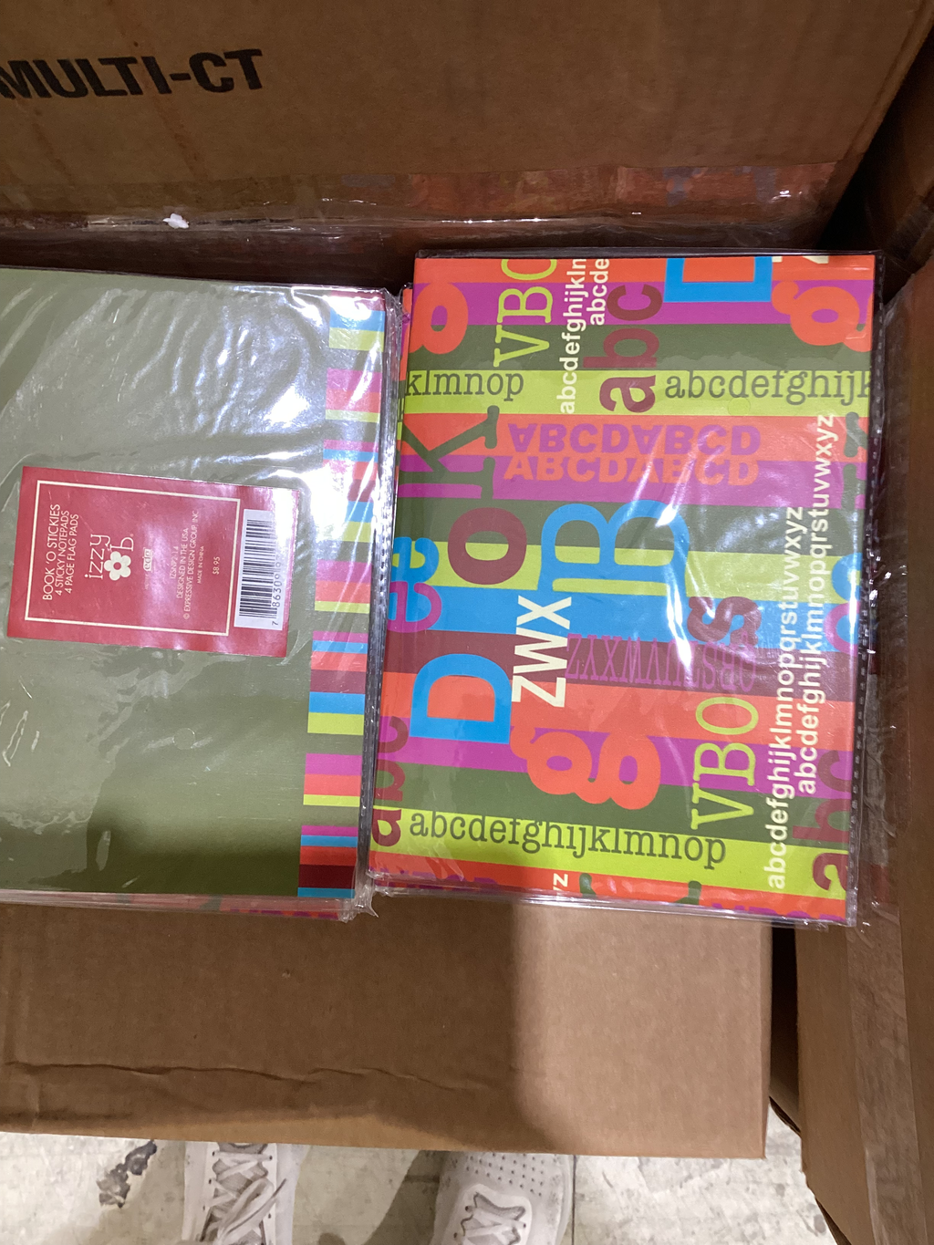 Colorful Alphabet Sticky Notes Set – 4 Sticky Notepads & 4 Page Flag Pads
