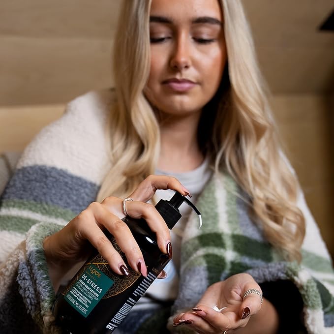 I Love Wellness De-Stress Hand & Body Lotion – Hydrating Lotion with Lemongrass, Rosemary & Eucalyptus, 500 ml (16.9 fl oz)