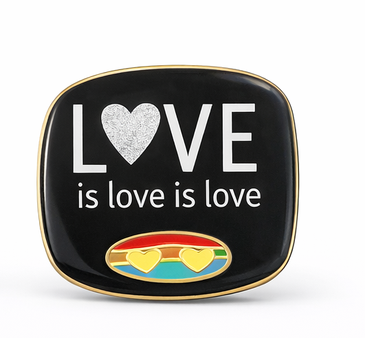 Pride Enamel Pins – Rainbow & Love Design Lapel Pins | LGBTQ+ Support Pins (Assorted Styles)