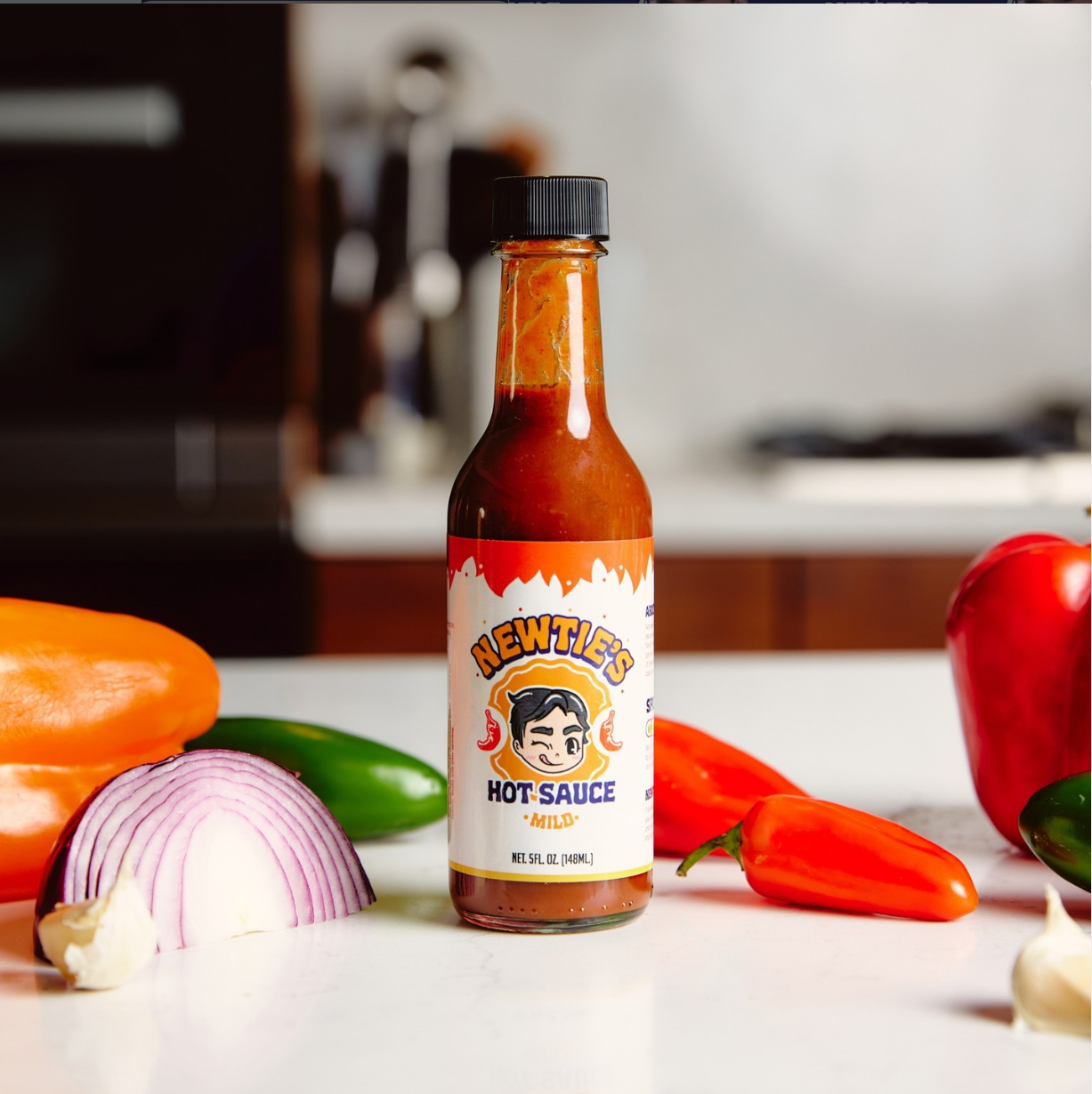 Newtles Mild Hot Sauce – Flavorful Chili Sauce, 5 fl oz (148 ml)