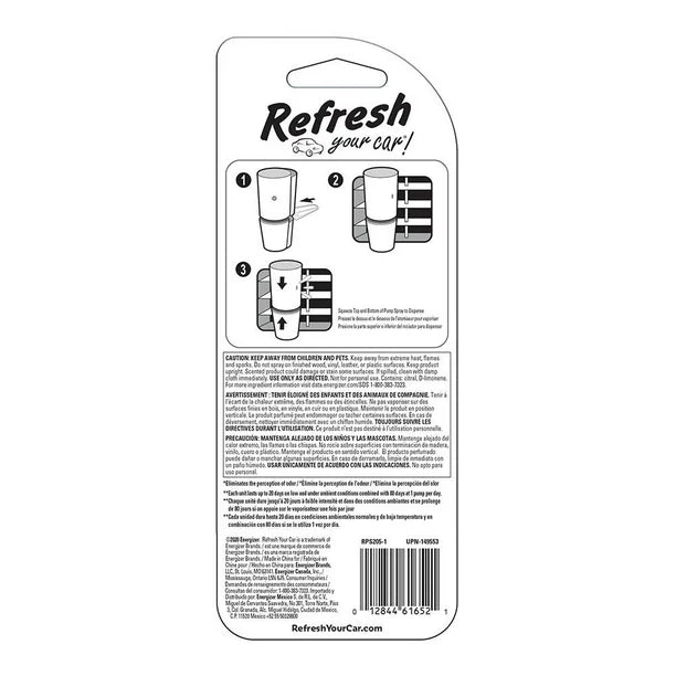 2-in-1 Car Air Freshener Vent Clip & Spray – New Car Scent – Odor Eliminator, Long Lasting (Up to 100 Days)