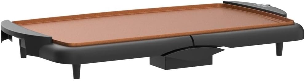 Bella Electric Ceramic Titanium Griddle – Nonstick Flat Cooking Surface with Temperature Control | Model 14606