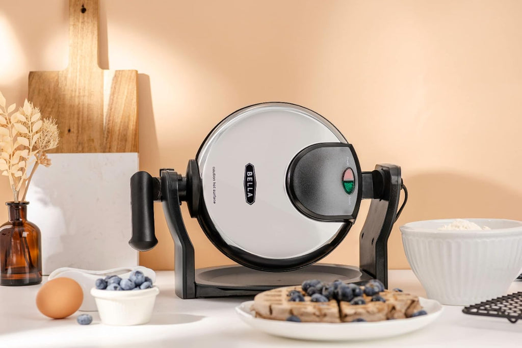 Bella Rotating Belgian Waffle Maker – Nonstick Flip Waffle Iron, 1-Inch Thick Waffles, BPA & PFOA Free