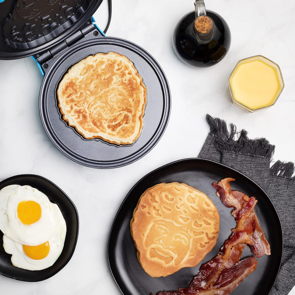 Bob Ross Waffle Maker – Non-Stick Electric Waffle Iron | Fun Breakfast Appliance (Official Design)