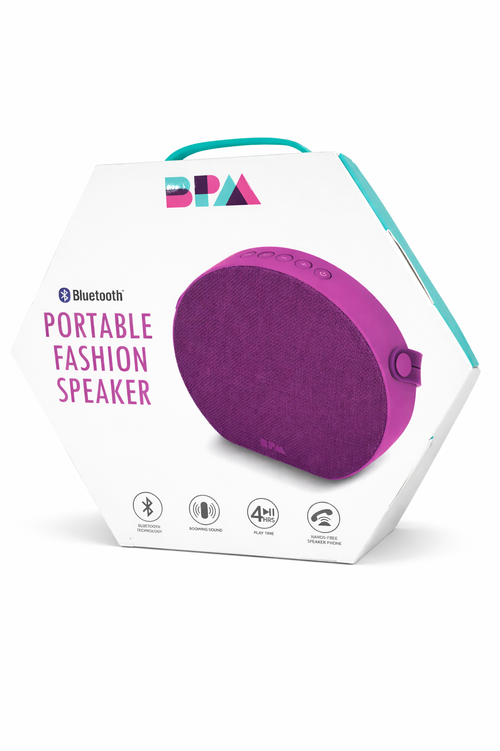 BPM Portable Bluetooth Speaker – Wireless Fashion Speaker with Hands-Free Calling | Model BPM-SP220U