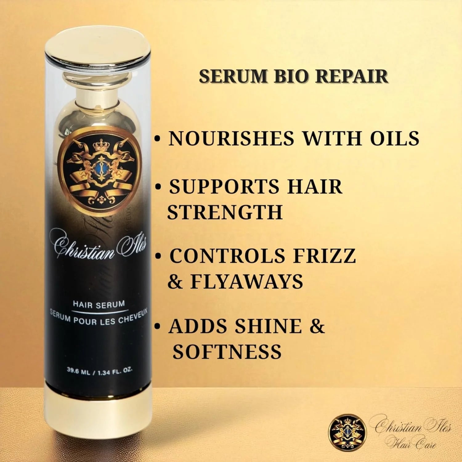 Christian Iles Bio-Repair Hair Serum – 39.6 ml (1.34 fl oz)