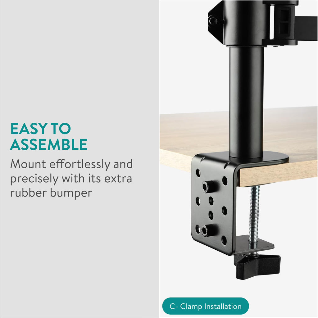 Navaris Wooden Book Stand with Clamp – Adjustable Reading Holder for Books, Cookbooks, Sheet Music, Tablets & E-Readers – Acacia Wood Book Rest 13.39" x 17.72" x 21.65"