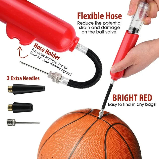 Daisy Dual Action Ball Pump – High Efficiency Hand Pump for Sports Balls (Basketball, Soccer, Volleyball)