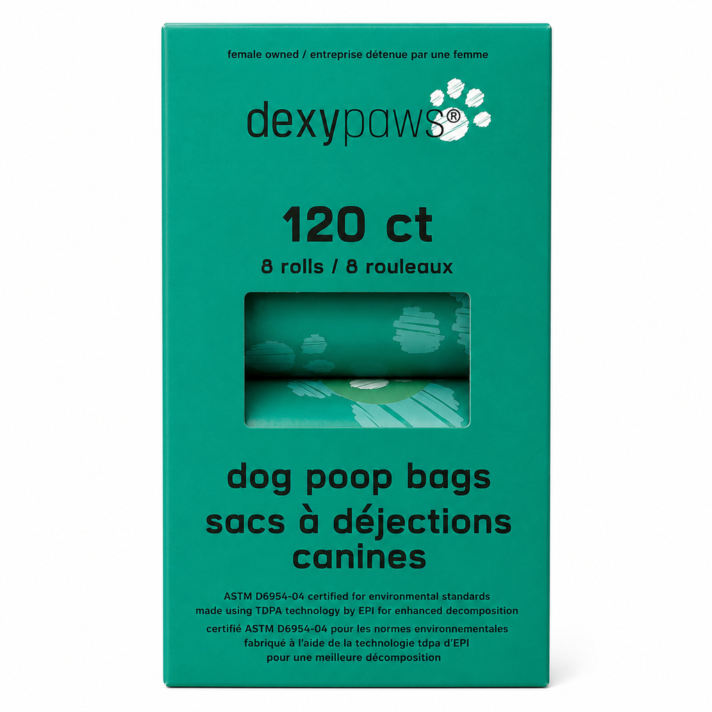 Dexypaws Green Dog Poop Bags – 120 Count