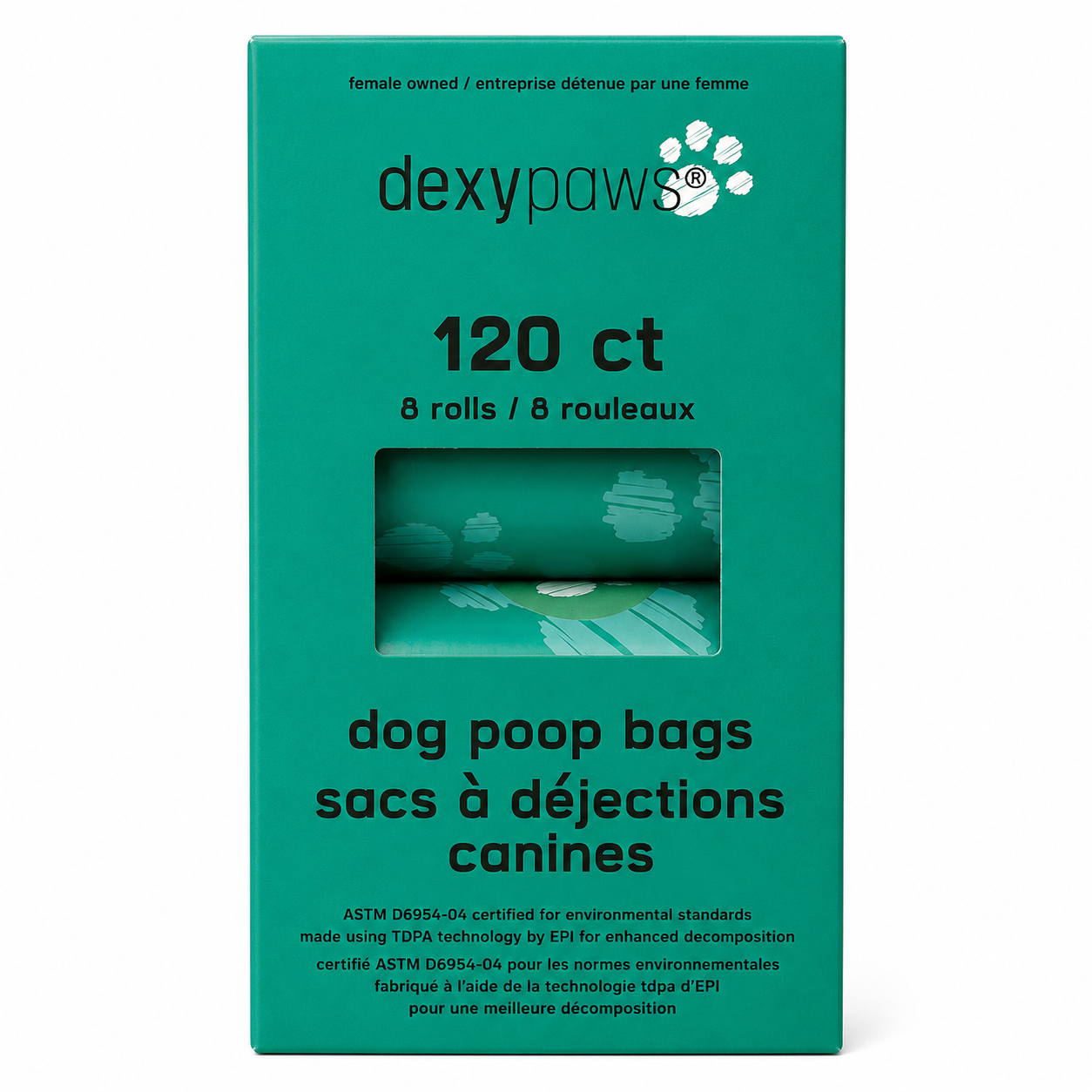Dexypaws Green Dog Poop Bags – 120 Count