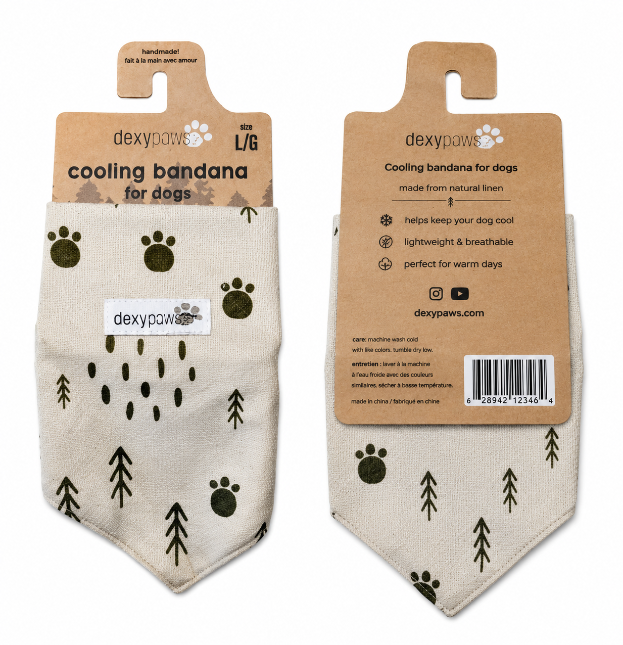 Dexypaws Ice Cooling Dog Collar – Large (L)