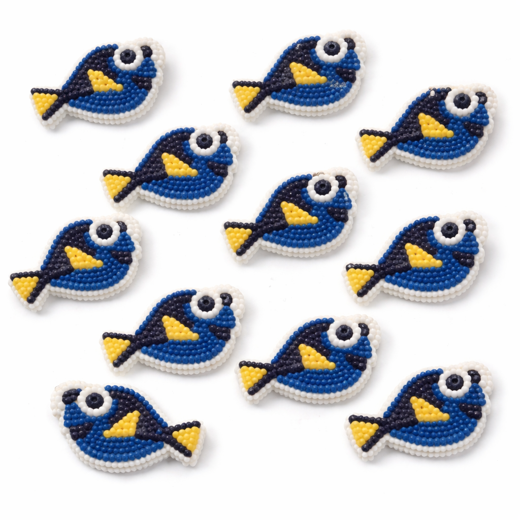 Disney Pixar Finding Dory Edible Icing Decorations – Dory Cake & Cupcake Toppers (Wilton)