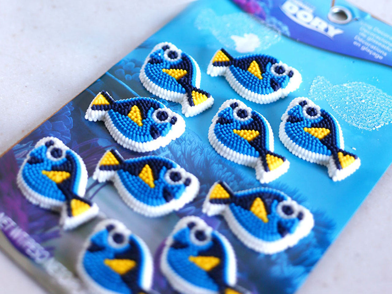 Disney Pixar Finding Dory Edible Icing Decorations – Dory Cake & Cupcake Toppers (Wilton)