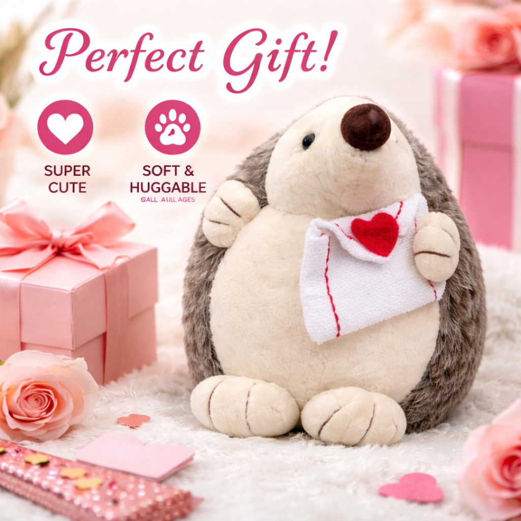 Giftcraft Plush Dog Toy with Heart – Soft Stuffed Animal Gift (Item #855089)