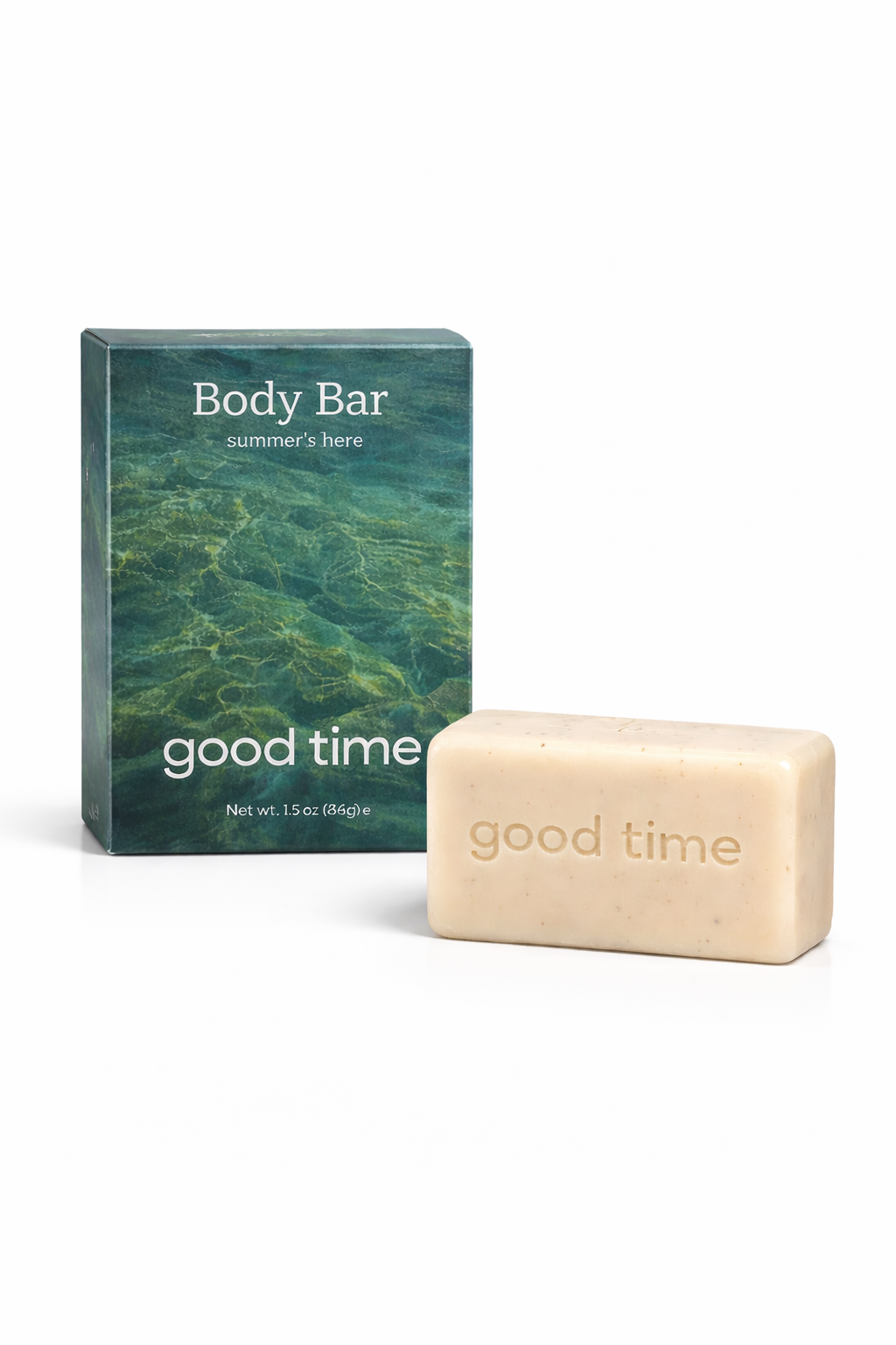 Good Time Body Bar Soap – Gentle Cleansing Moisturizing Bath Soap (1.5 oz / 36g)