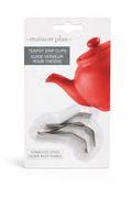 Maison Plus Teapot Drip Clips – Stainless Steel Pouring Guide for Spill-Free Tea Serving (2-Pack)