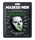 Masked Men Smooth Criminal Facial Sheet Mask – Hydrating & Anti-Aging with Hyaluronic Acid (25 ml / 0.84 oz)