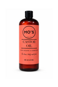 MO’S 100% Organic Castor Oil – Unrefined Cold-Pressed Oil for Hair, Skin & Body Care – 16 fl oz (473 ml)