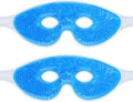 Navaris Reusable Gel Eye Masks Set of 2 – Hot & Cold Therapy for Puffy Eyes, Dark Circles, Headaches & Sinus Relief