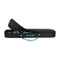 Navaris Snowboard Bag for 165cm Snowboard – Travel Carry Bag with Side Pocket & Adjustable Straps (Black & Light Blue)