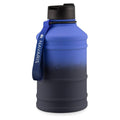 Navaris Stainless Steel Water Bottle 74oz (2.2L) – Large Single-Wall Metal Sports & Camping Canteen – Blue Gradient