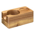 Navaris Wooden Coffee Tamper Station – 58mm Espresso Tamper Holder & Portafilter Stand in Acacia Wood
