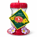 Perky-Pet Top Fill Hummingbird Feeder – Easy Fill & Clean, Decorative Flower Ports