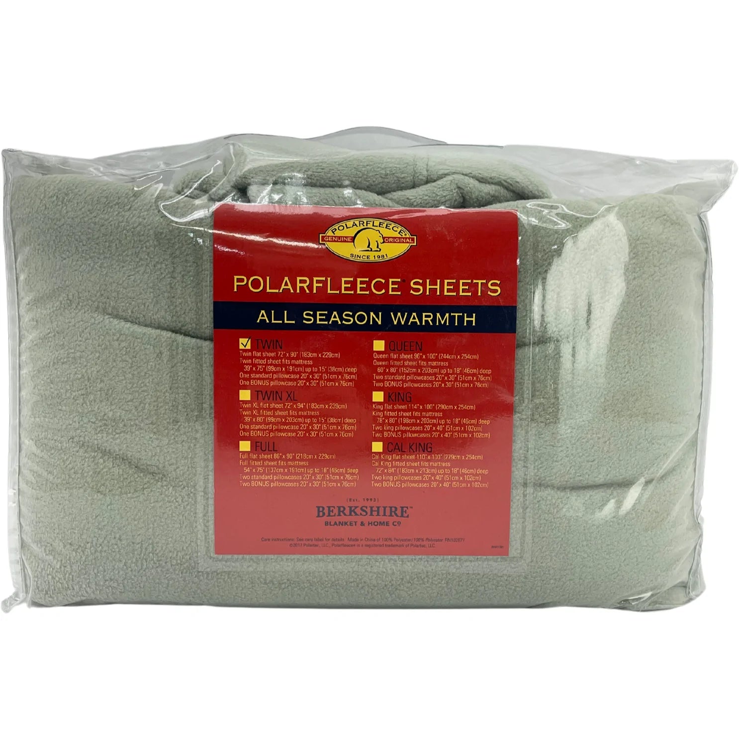 Polarfleece Bed Sheet Set – All Season Warmth Fleece Sheets by Berkshire | Ultra Soft & Cozy Bedding Set (Full Size)