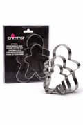 Primma 3-Piece Gingerbread Man Cookie Cutter Set – Stainless Steel Baking Cutters (3 Sizes)