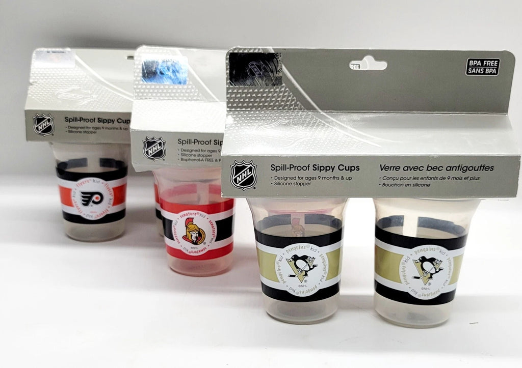 NHL Winnipeg Jets Kids Spill-Proof Sippy Cups – 2 Pack, BPA-Free, Silicone Spout, Toddler Training Cups (9+ Months)