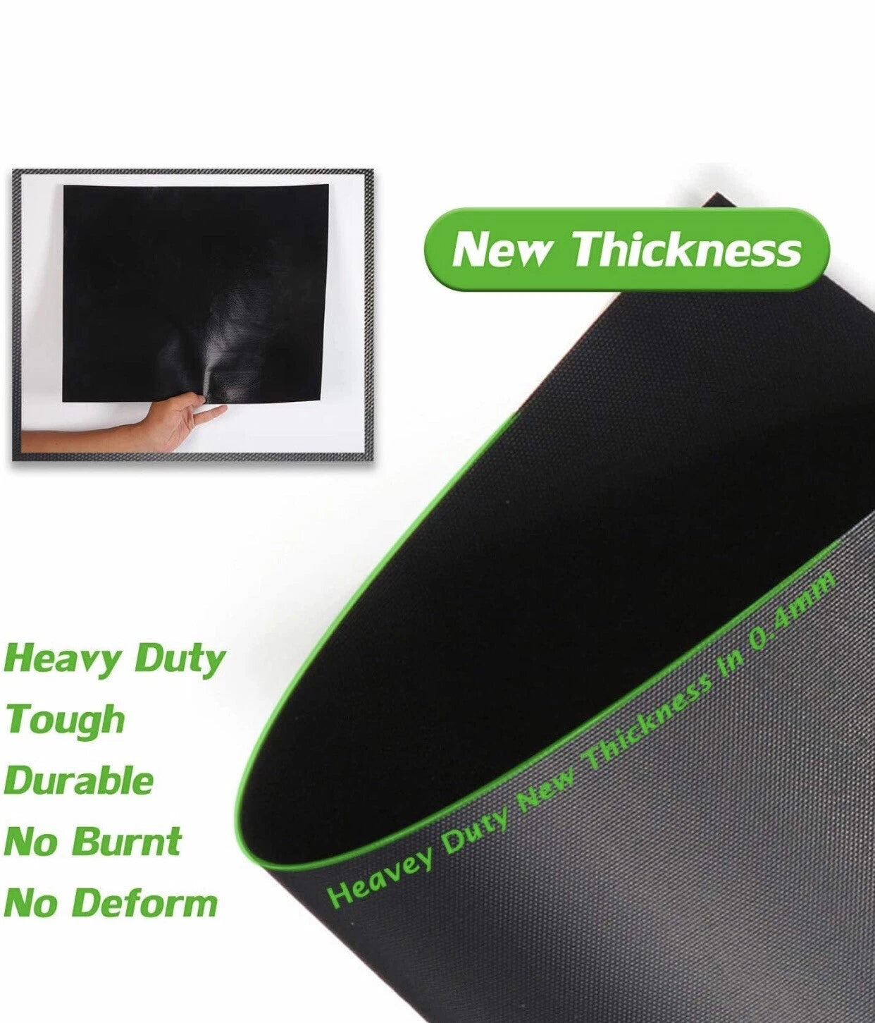 2-Pack Non-Stick BBQ Grill Mats – Heavy Duty Reusable Grill Sheets for Outdoor & Indoor Cooking
