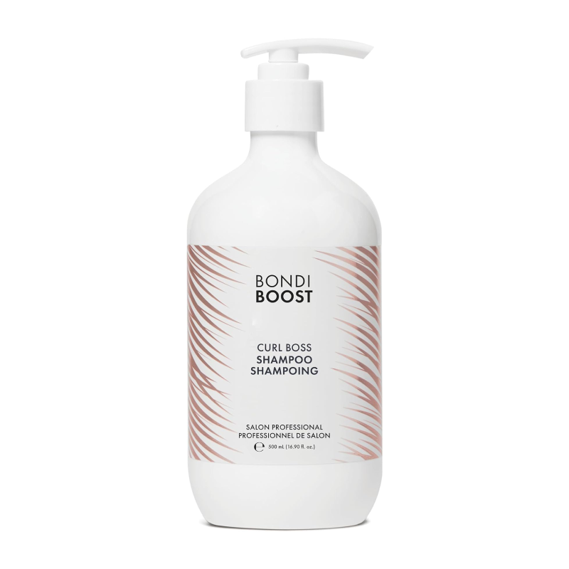 Bondi Boost Curl Boss Shampoo – Hydrating & Curl-Enhancing Shampoo for Wavy & Curly Hair, Frizz Control, Sulphate, Paraben & Silicone Free, Salon Professional, 500 ml (16.9 FL OZ)