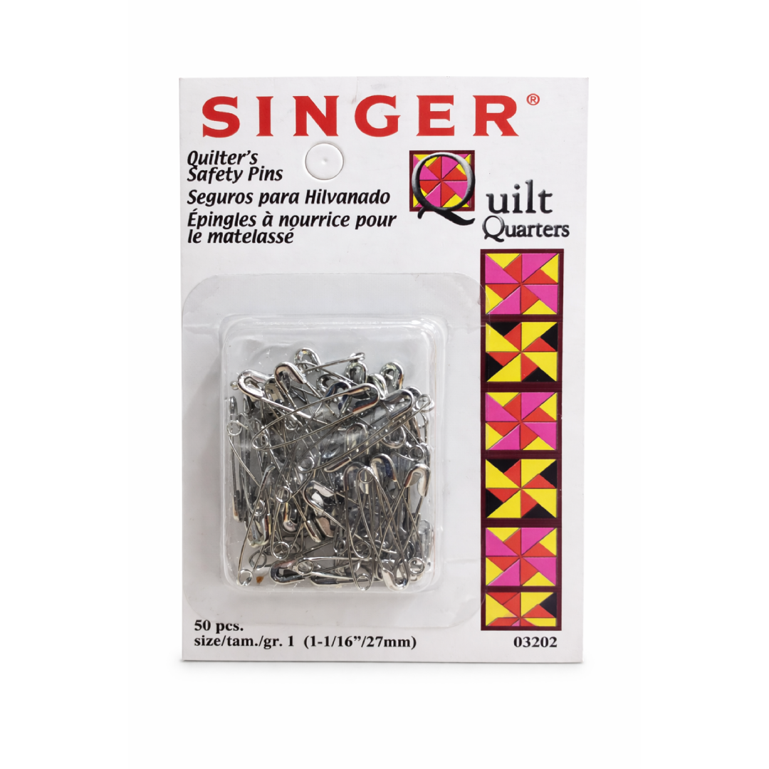 Singer Quilter's Safety Pins, Pack of 50