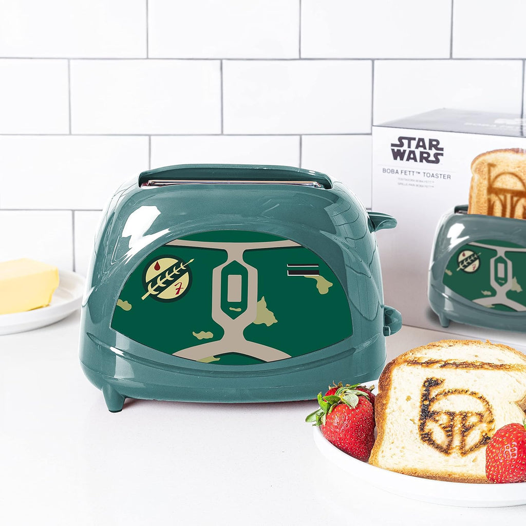 Star Wars Boba Fett Toaster – 2-Slice Electric Toaster with Toast Imprint | Disney Licensed