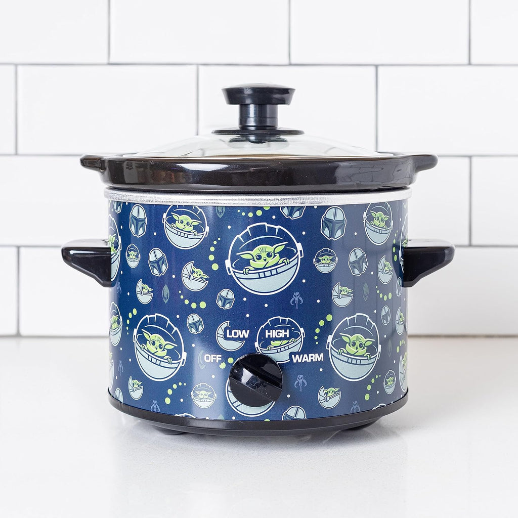 Star Wars The Mandalorian “The Child” 2-Quart Slow Cooker – Compact Crock Pot (Disney Licensed)