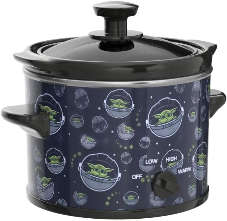 Star Wars The Mandalorian “The Child” 2-Quart Slow Cooker – Compact Crock Pot (Disney Licensed)