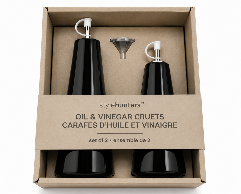stylehunters-2-piece-ceramic-olive-oil-dispenser-bottle-set-with-funnel-black-560ml-300ml
