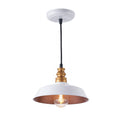 Sylvania Greenwich White & Copper Ceiling Mount Light with A19 Bulb Included
