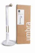 Umbra Squire Toilet Paper Stand – Modern Freestanding Bathroom Tissue Holder (Metal Finish)