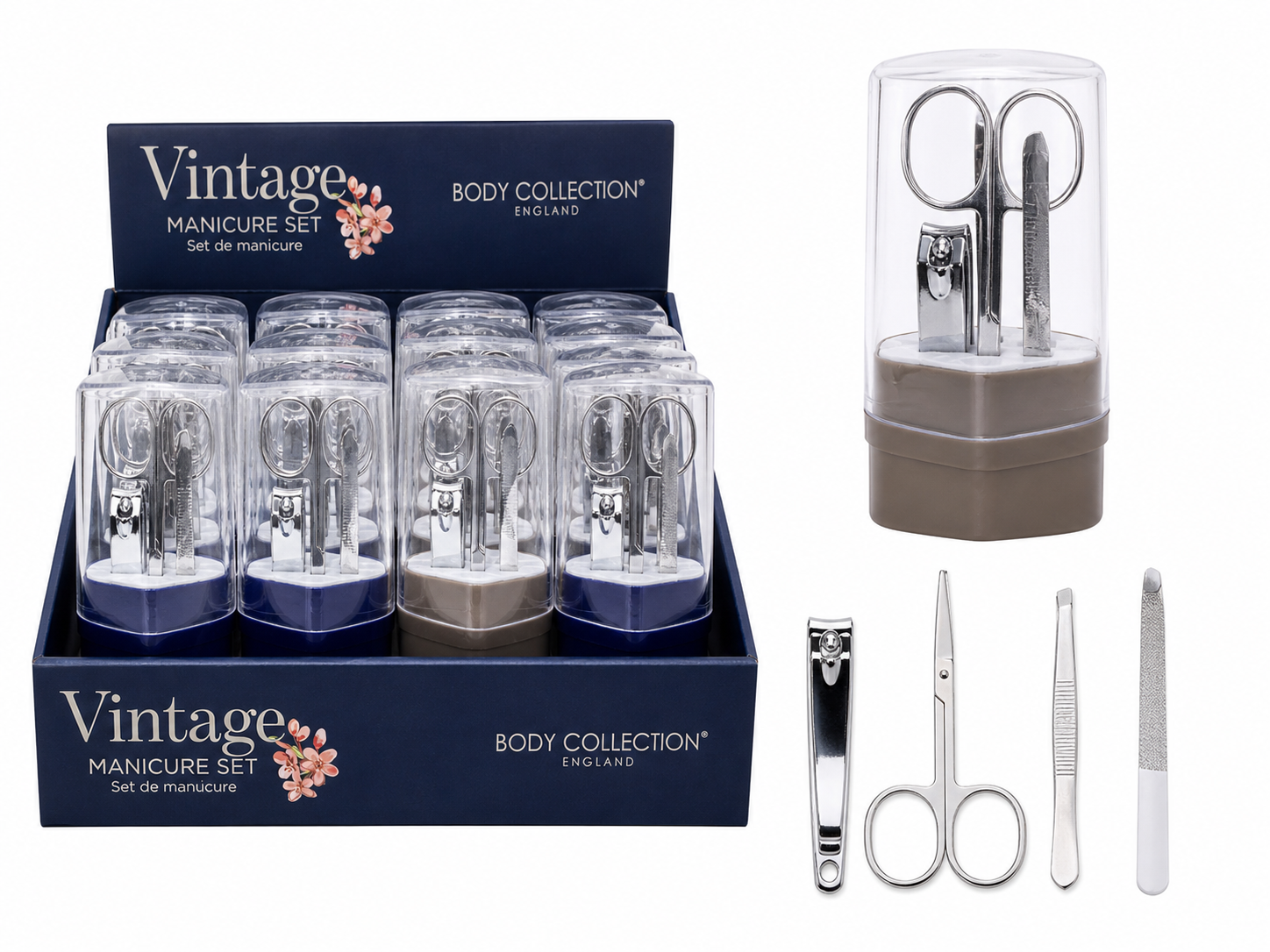 Vintage Manicure Set – Compact Nail Care Kit by Body Collection England