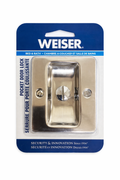 Weiser Pocket Door Privacy Lock – Bed & Bath Sliding Door Lock, Polished Finish