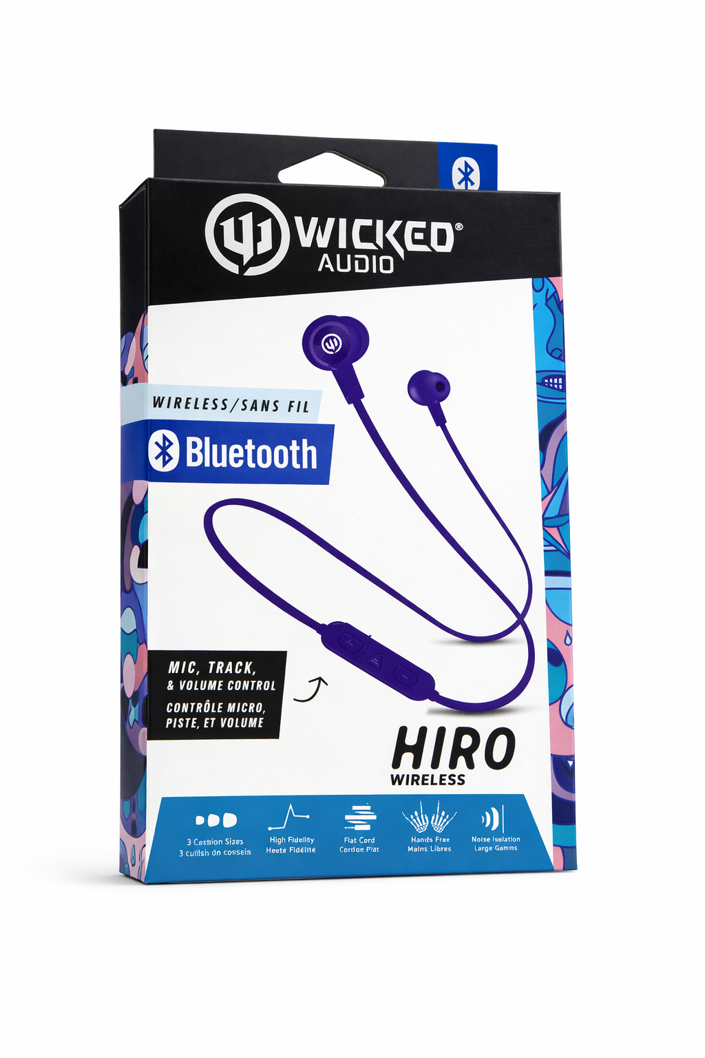 Wicked Audio Hiro Wireless Bluetooth Earbuds with Mic, Volume & Track Control – Noise Isolation